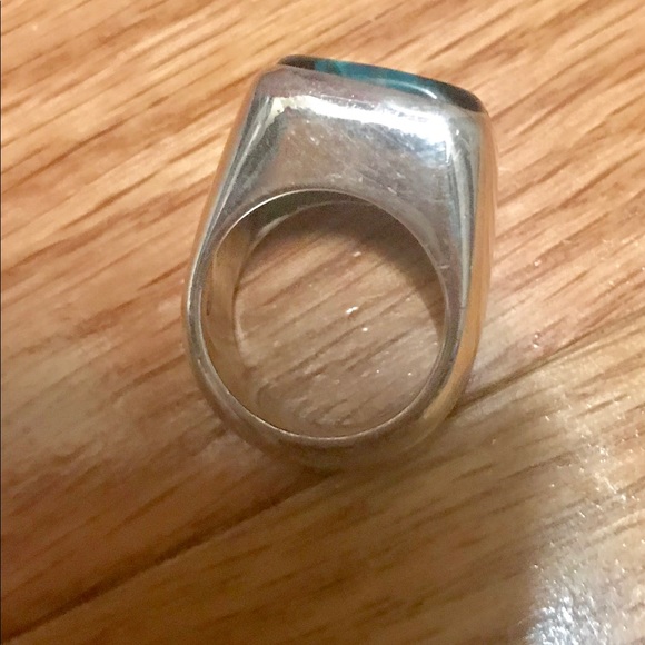 Venetian glass sterling silver ring - Picture 3 of 3